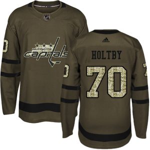 Washington Capitals Trikot #70 Braden Holtby Authentic Grün Salute to Service